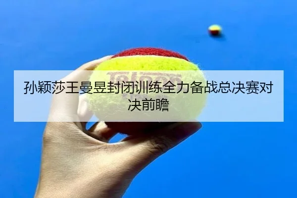 孙颖莎王曼昱封闭训练全力备战总决赛对决前瞻 | ayx